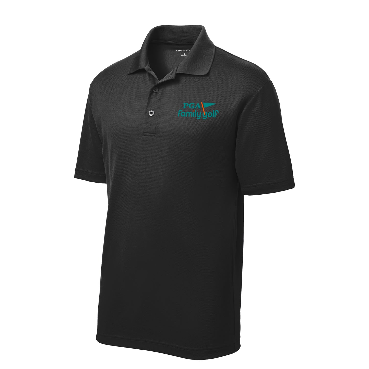 PGA Family Golf Youth Polo - Black