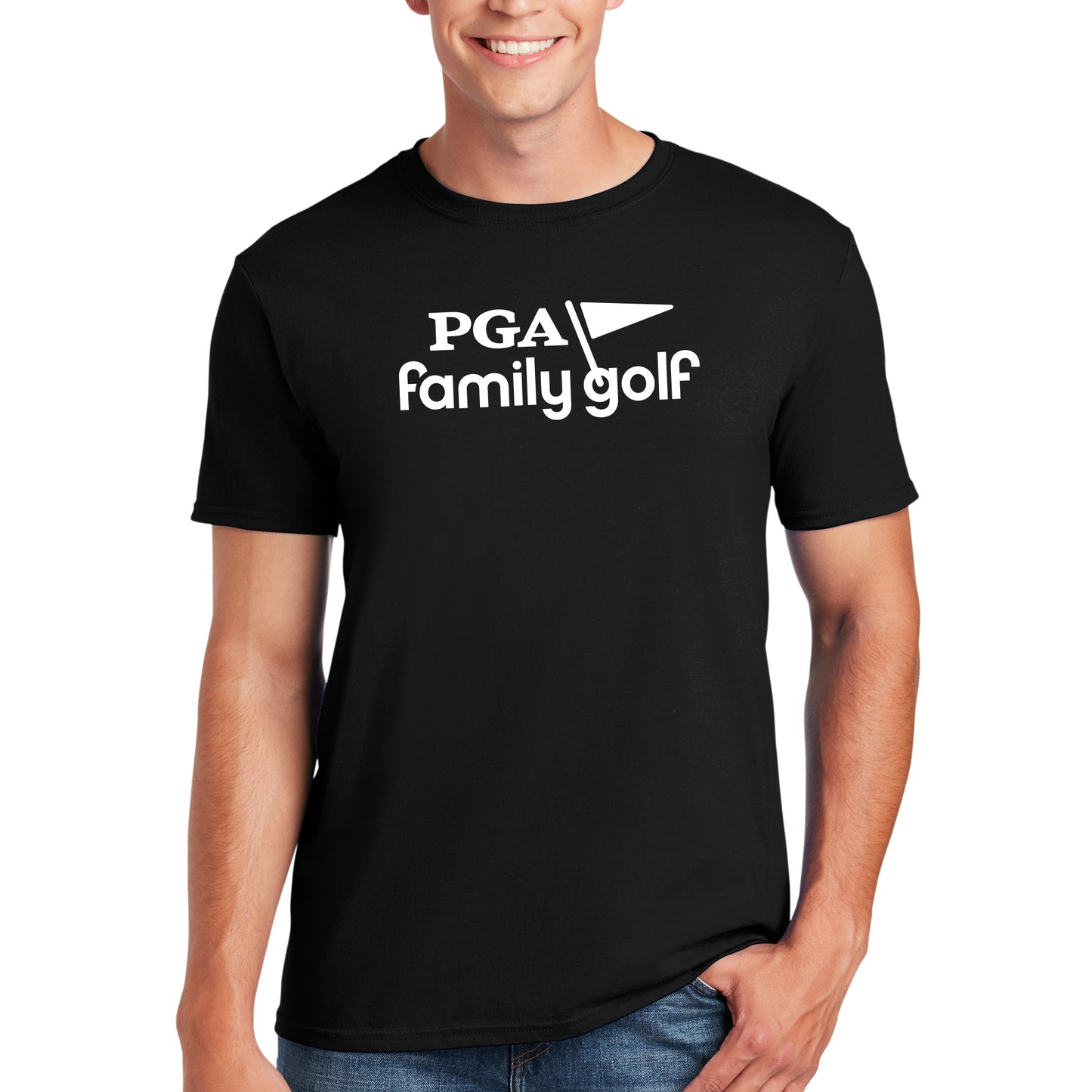 PGA Family Golf Adult T-Shirt - Black